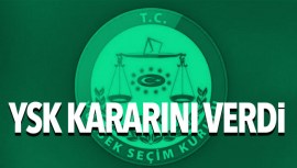 YSK kararı Resmi Gazetede